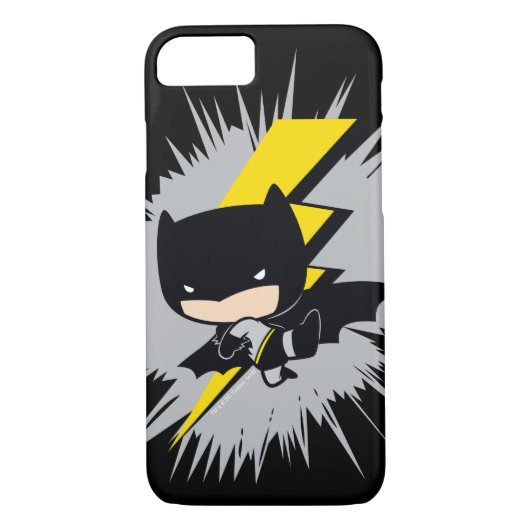 Chibi Batman Lightning Kick Case-Mate iPhone Case (Achterkant)