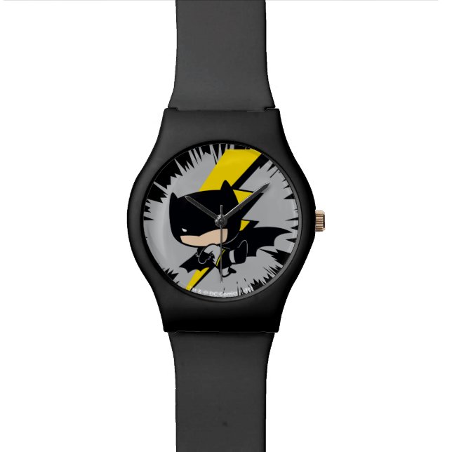 Chibi Batman Lightning Kick Horloge (Close Up)