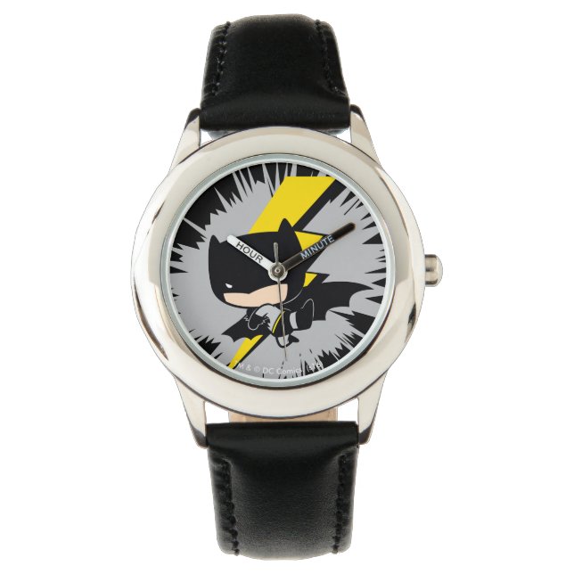 Chibi Batman Lightning Kick Horloge (Voorkant)