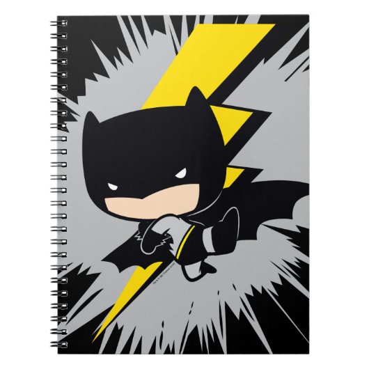Chibi Batman Lightning Kick Notitieboek (Voorkant)