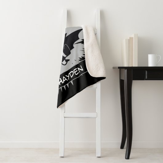 Chibi Batman Lightning Kick Sherpa Deken (In situ)