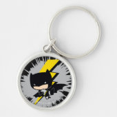 Chibi Batman Lightning Kick Sleutelhanger (Voorkant)