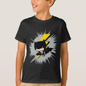 Chibi Batman Lightning Kick T-shirt (Voorkant)