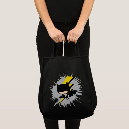 Chibi Batman Lightning Kick Tote Bag (Voorkant (product))
