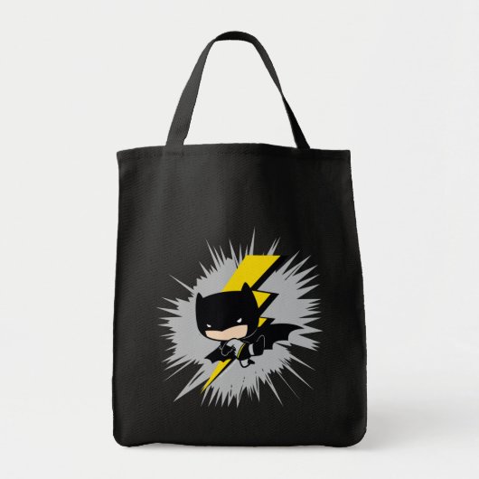 Chibi Batman Lightning Kick Tote Bag (Voorkant)