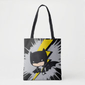 Chibi Batman Lightning Kick Tote Bag (Voorkant)