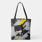 Chibi Batman Lightning Kick Tote Bag (Achterkant)