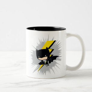 Chibi Batman Lightning Kick Tweekleurige Koffiemok