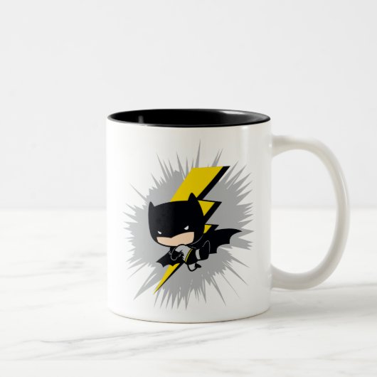 Chibi Batman Lightning Kick Tweekleurige Koffiemok (Rechts)