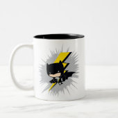 Chibi Batman Lightning Kick Tweekleurige Koffiemok (Links)