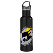 Chibi Batman Lightning Kick Waterfles (Voorkant)