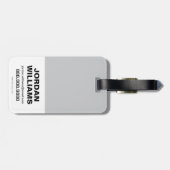 Chibi Batman Scaling the City Bagagelabel (Achterkant horizontaal)