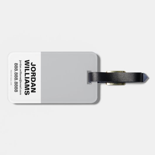 Chibi Batman Scaling the City Bagagelabel (Achterkant horizontaal)