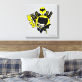 Chibi Batman Scaling the City Canvas Afdruk (Insitu (Slaapkamer))