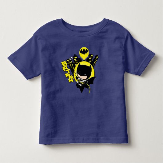 Chibi Batman Scaling the City Kinder Shirts (Voorkant)
