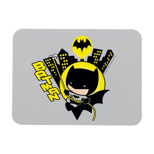 Chibi Batman Scaling the City Magneet (Horizontaal)
