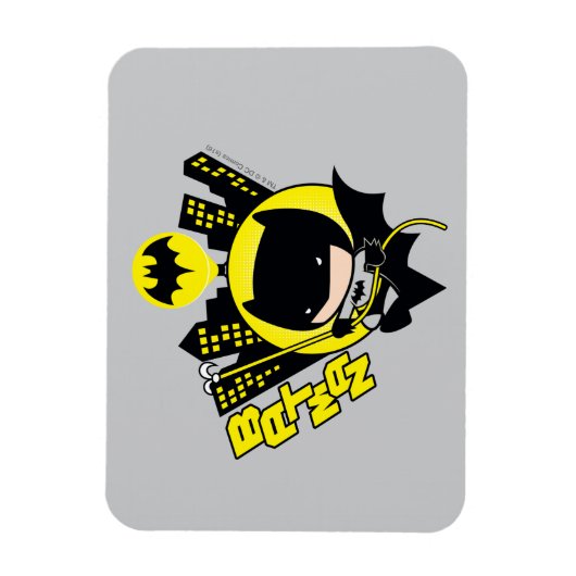 Chibi Batman Scaling the City Magneet (Verticaal)