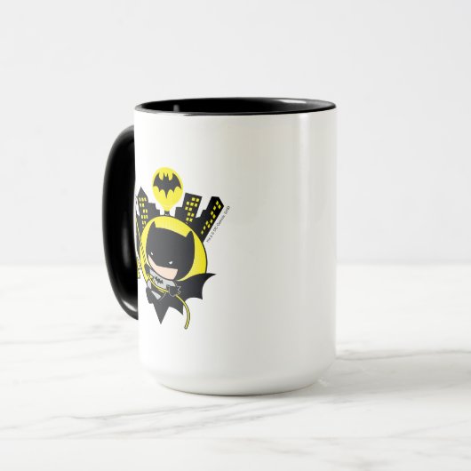 Chibi Batman Scaling the City Mok (Voorkant links)