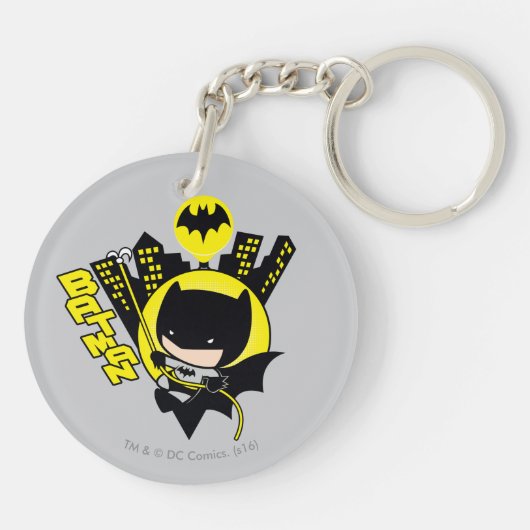Chibi Batman Scaling the City Sleutelhanger (Achterkant)
