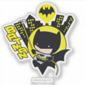Chibi Batman Scaling the City Sticker (Voorkant)
