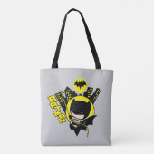 Chibi Batman Scaling the City Tote Bag (Achterkant)