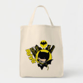 Chibi Batman Scaling the City Tote Bag (Voorkant)