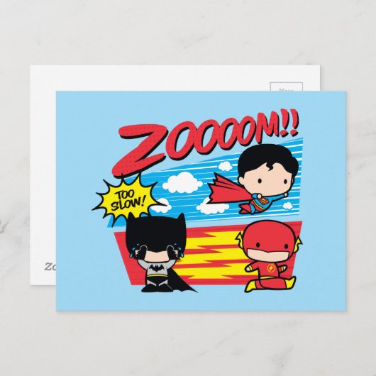 Chibi Batman te traag! Briefkaart (Voorkant / Achterkant)