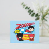 Chibi Batman te traag! Briefkaart (Staand voorkant)