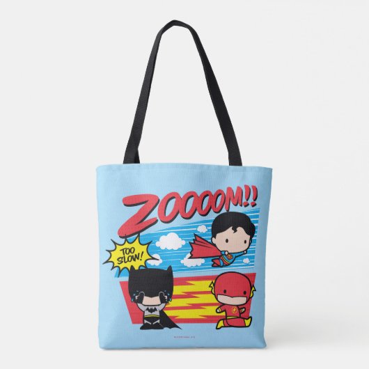 Chibi Batman te traag! Tote Bag (Achterkant)