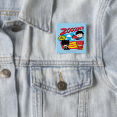 Chibi Batman te traag! Vierkante Button 5,1 Cm (In situ)