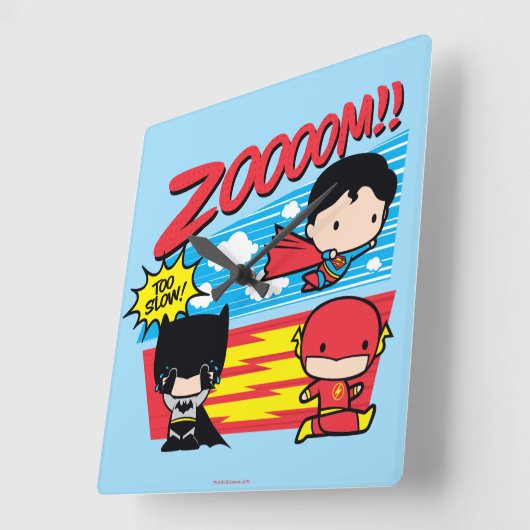 Chibi Batman te traag! Vierkante Klok (Hoek)