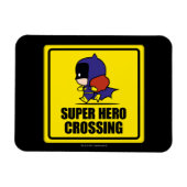 Chibi Batoman Super Hero Crossing Sign Magneet (Horizontaal)