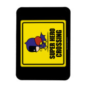 Chibi Batoman Super Hero Crossing Sign Magneet (Verticaal)