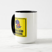 Chibi Batoman Super Hero Crossing Sign Mok (Voorkant links)