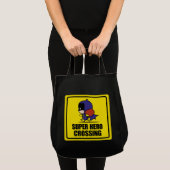 Chibi Batoman Super Hero Crossing Sign Tote Bag (Voorkant (product))