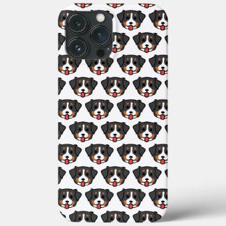 Chibi Bernese patern - tekenfilmhondstijl Case-Mate iPhone Case