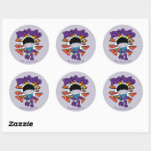 Chibi Bizarro #1 Ronde Sticker (Vel)
