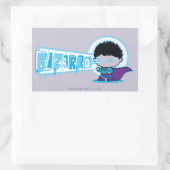 Chibi Bizarro Arctic Vision Rechthoekige Sticker (Tas)