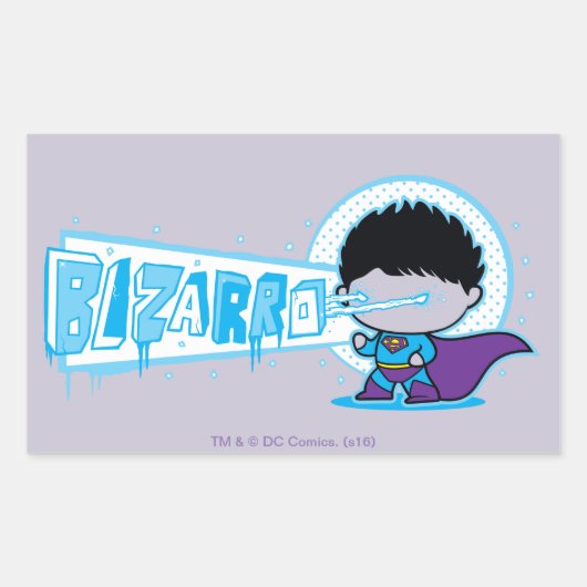 Chibi Bizarro Arctic Vision Rechthoekige Sticker (Voorkant)