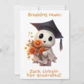🎓Chibi Bloom Graduation Announcement Kaart (Voorkant)