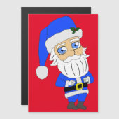 Chibi Blue Suit Santa (Voorkant / Achterkant)