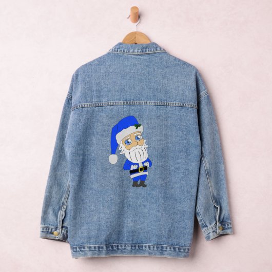 Chibi Blue Suit Santa Denim Jacket (Hangar)