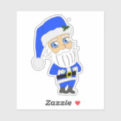 Chibi Blue Suit Santa Sticker (Vel)