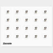 Chibi Border Collie Hart Sticker (Vel)