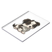 Chibi Border Collie Notitieboek (Linkerzijde)