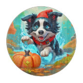 Chibi Border Ninja Hond: Epic Art Snijplank (Voorkant)