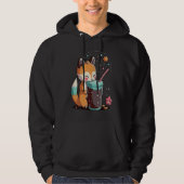 Chibi Bubble Tea Fox  Boba Tea Hoodie (Voorkant)