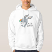Chibi BUGS BUNNY™ met wortel Hoodie (Voorkant)