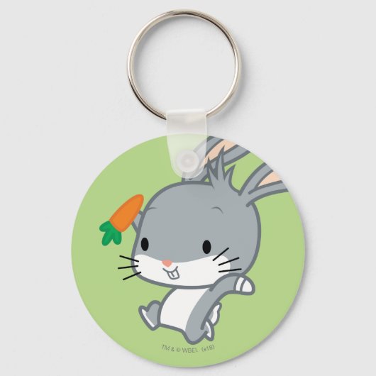 Chibi BUGS BUNNY™ met wortel Sleutelhanger (Voorkant)