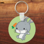 Chibi BUGS BUNNY™ met wortel Sleutelhanger (Voorkant)